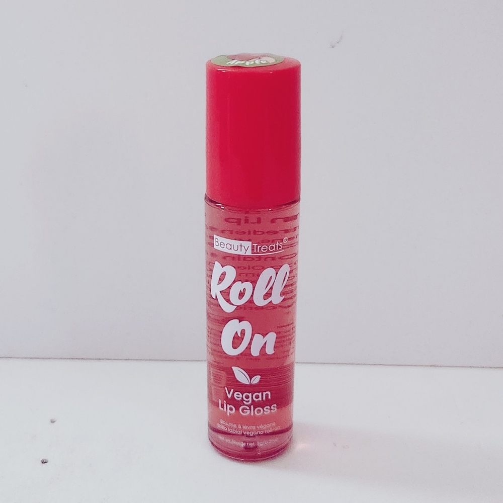 🍭7/$15 Beauty Treats Roll On Vegan Lip Gloss Apple - Picture 3 of 5